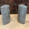 Pier 1 Marble Bookends Smokey Gray Dark Gray with 