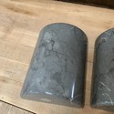 Pier 1 Marble Bookends Smokey Gray Dark Gray with 