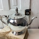 Bristol Silverplate by Poole Teapot Squat Short 8.