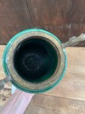 Wilhelm Schiller & Sons Green Majolica Pottery Urn
