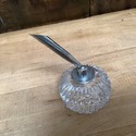 Signed Waterford Crystal Pen Holder Chrome Pen Hol