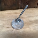 Signed Waterford Crystal Pen Holder Chrome Pen Hol