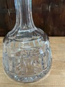 Vintage Heavy Glass Bottom Decanter w Stopper Barw