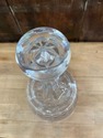 Vintage Heavy Glass Bottom Decanter w Stopper Barw