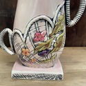 Hull USA T7 Pottery Blossom Flite Vase Double Hand