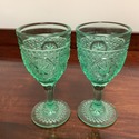 2 Imperial Glass OH Mogul Variant Water Glasses Go