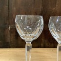 2 Waterford Sheila Hock Wine Glasses Irish Cut Cry