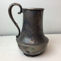 Antique Silverplate Holloware Hotel Pitcher Pebble