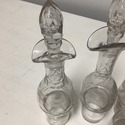 Antique Silverplate Cruet Set in Stand 5 Glass Bot