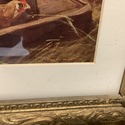 Framed Print In the Fold Sheep Chickens French Far