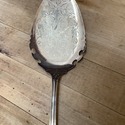 Silverplate Pie Server Monogrammed Mattie Ivy Leav