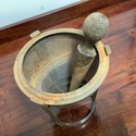 Antique Cone Sieve Food Mill Strainer on Tripod w 