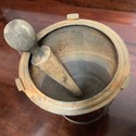 Antique Cone Sieve Food Mill Strainer on Tripod w 