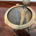 Antique Cone Sieve Food Mill Strainer on Tripod w 