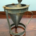 Antique Cone Sieve Food Mill Strainer on Tripod w 