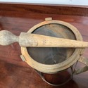 Antique Cone Sieve Food Mill Strainer on Tripod w 