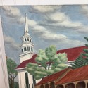 Listed Artist Anne Steele Marsh Country Church Car
