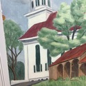 Listed Artist Anne Steele Marsh Country Church Car