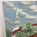 Listed Artist Anne Steele Marsh Country Church Car