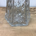 Vintage Lead Crystal Glass 14.5" Tall Vase Floral 