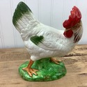 Vintage Ceramic Rooster Hen Figure Head Turned Jap