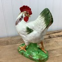 Vintage Ceramic Rooster Hen Figure Head Turned Jap