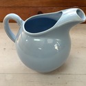 Luray Pastel Blue Pitcher Jug 78 Oz Footed 7.5" T 