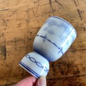 Vintage German Tall Egg Cup Footed w Delft Holland