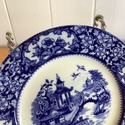 3 Olde Alton Ware Bread Butter Plates Blue White P