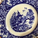 3 Olde Alton Ware Bread Butter Plates Blue White P