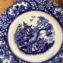 3 Olde Alton Ware Bread Butter Plates Blue White P