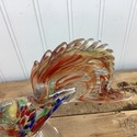 Murano Glass Rooster Chicken Figure Unmarked Color