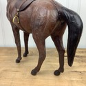 Vintage Large Leather Horse Figure made in India C