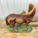 Andrea by Sadek Horse Statue Mother w Foal Light B