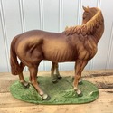 Andrea by Sadek Horse Statue Mother w Foal Light B