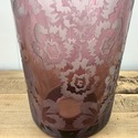 Purple Amethyst Vase Reverse Frosted White Large F