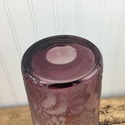 Purple Amethyst Vase Reverse Frosted White Large F