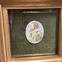 Miniature Hand Painted Cameo Bust Male Shakespeare