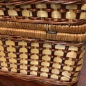 Woven Willow Wicker Vintage Picnic Basket Full Set