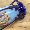 Petite Urn Victoria Austria Cobalt Blue Figural Mu