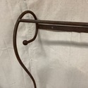 Rare Antique Iron Wall Rack Towel Hanger Blankets 