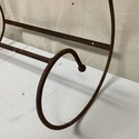 Rare Antique Iron Wall Rack Towel Hanger Blankets 