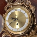 Vintage Syroco 8 Day Jeweled Wall Clock Gold Tone 