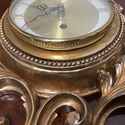 Vintage Syroco 8 Day Jeweled Wall Clock Gold Tone 