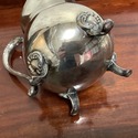 Vintage Silverplate Water Wine Pitcher w Ice Catch