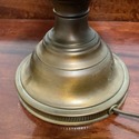 Vintage Copper Shade Metal Table Lamp Wide Rim for