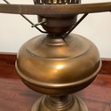 Vintage Copper Shade Metal Table Lamp Wide Rim for