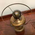 Vintage Copper Shade Metal Table Lamp Wide Rim for