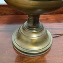 Vintage Copper Shade Metal Table Lamp Wide Rim for