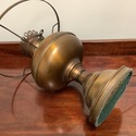 Vintage Copper Shade Metal Table Lamp Wide Rim for